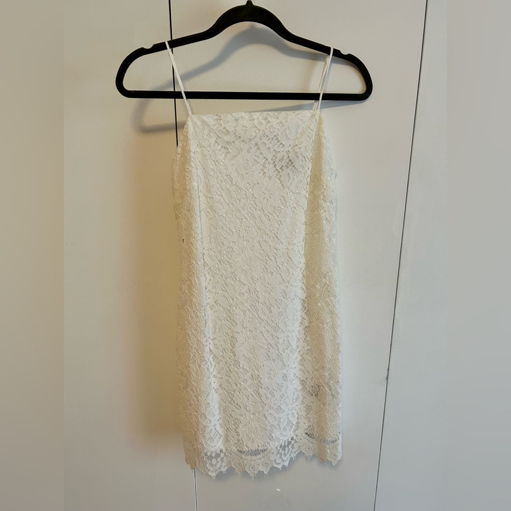 Francesca’s Sleeveless White Mini Dress | Medium | NWT